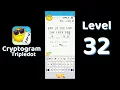 Cryptogram Tripledot Level 32 Answer SolutionGuruji