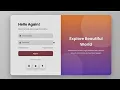 Create a Professional Login Page Using HTML CSS JavaScript in 30min