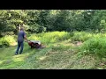 How to Use the Gravely Brush Hog to Mow Thick Brush Please Subscribe To Our Channel