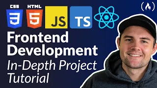 Frontend Web Development In-Depth Project Tutorial HTML CSS JavaScript TypeScript React