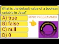 RPSC PROGRAMMER Top 20 Java Questions Quiz ll competition examssk