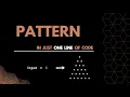Pyramid Equilateral Triangle One Line Code Python 2022