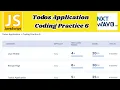 Todos Application Coding Practice 6 Answers JavaScript NxtWave CCBP 4 0