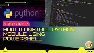 How to install python module using windows Powershell
