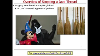 Managing the Java Thread Lifecycle Overview of Stopping a Thread
