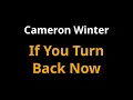 Cameron Winter - If You Turn Back Now (KARAOKE)