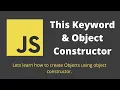 29 This Keyword in Object Create Objects using Object Constructor in Javascript
