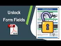 How to unlock a fillable PDF text box Prepare Form using Adobe Acrobat Pro DC
