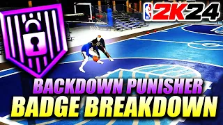 Backdown Punisher Badge Breakdown What tier do you need this badge on your Post Scorer in NBA 2K24