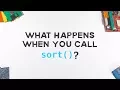 What Happens When You Call sort Introsort Algorithm Explained