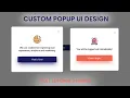 Build a Popup Modal With JQuery Custom Popup Modal UI Design HTML5 CSS3 JavaScript Project