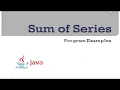 Sum of Series Java Programs ICSE Class 10