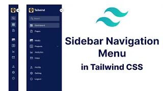 Sidebar Navigation Menu using Tailwind CSS Beginners Guide to Tailwind CSS
