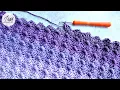 How To Crochet An Stitch for Beginners Ideal for Blankets Shawls Simple Block Stitch