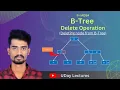 B-Tree Deletion Operation in Data Structures