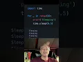 Use SLEEP to create time delay in Python
