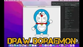 Drawing Doraemon using python turtle graphics Art by Lakshmanaprakash S B Turtle PyCharm