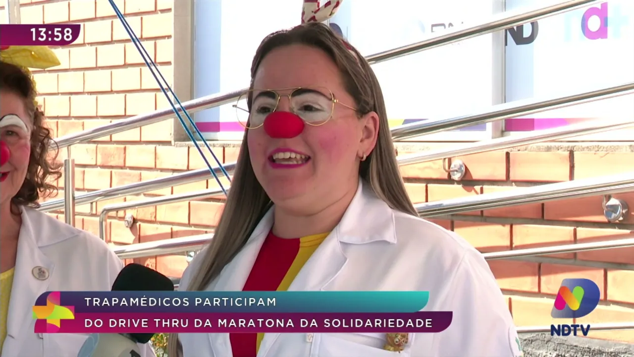 Trapamédicos participam do drive-thru da Maratona da Solidariedade