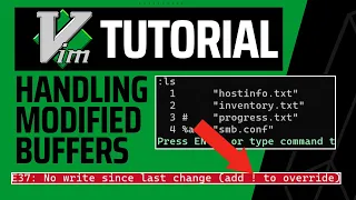 Handling Modified Buffers