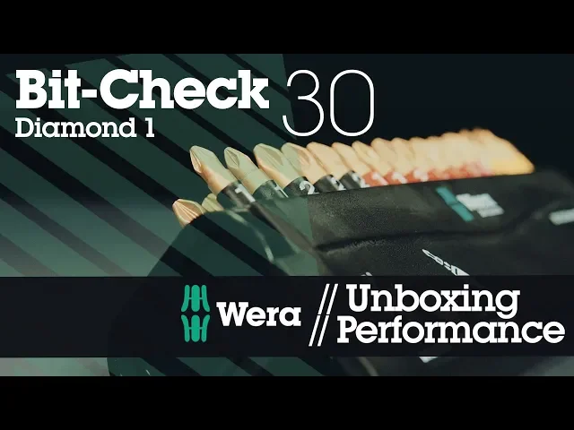 Juego de 29х puntas y portapuntas 889/4/1, Bit-Check 30 Diamond Wera - W057431