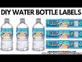 HOW TO MAKE DIY WATER BOTTLE LABELS USING CANVA Personalized Water Bottle Label Templates