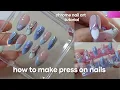 HOW TO MAKE PRESS ON NAILS STEP-BY-STEP how to do isolated chrome nails