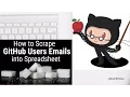 How to Scrape GitHub Users Emails GitHub Marketing Data Mining script