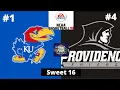 Sweet 16 - #1 Kansas vs #4 Providence - NCAA Basketball 10 Simulation!