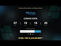 Create Simple Coming Soon Page Using HTML CSS JavaScript