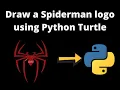 How To Draw Spiderman Logo In Python Turtle II Python Me Spiderman Logo Kaise Banaye