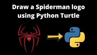 How To Draw Spiderman Logo In Python Turtle II Python Me Spiderman Logo Kaise Banaye