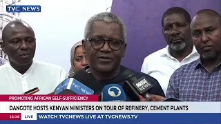 Dangote Hosts Kenyan Ministers On Tour Of Refinery, Cement Plants