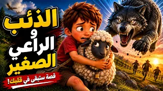 قصة الذئب والراعي الصغير   قصص أطفال عربية ممتعة ومشوقة  قصص أطفال قبل النوم دندنها