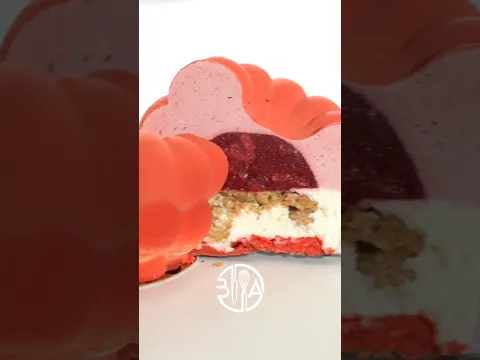 Raspberry Trompe L’Oeil Cake #shorts #youtubeshorts #cake #