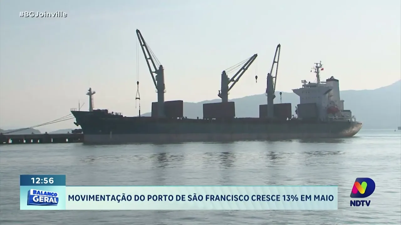 Movimentação do porto de São Francisco do Sul cresce 13% em maio
