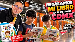 REGALÉ MI LIBRO DE DIBUJO A NIÑOS EN EL METRO DE CDMX ❤️