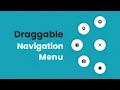 Draggable Circular Navigation Menu in HTML CSS JavaScript