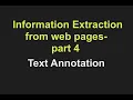 Information Extraction from Web Pages - part 4 Installing HTML Tag annotator