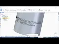 solid edge text on surface tutorials create text on surface in solidedge st10