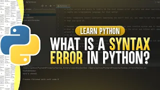What Is A Syntax Error In Python