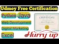 Udemy Free Python Java Web Development Digital Marketing Certification Courses Chandan Patel