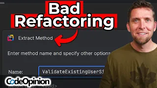 I d rather read 50 lines than Extract Method Refactoring