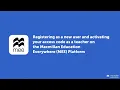 How to register and activate your access code as a new teacher on the MEE Platform