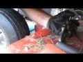 Gravely drive belt replacement and tension bracket repair