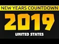 New Year s Countdown 2019 - ALL U S Time Zones LIVE