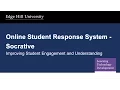 Technology Supported Learning - Online Student Response System