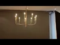 Gold Retro Vintage Loft Chandelier By Brentwood Interiors