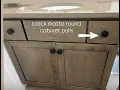 UP CLOSE Look Goldenwarm Black Matte modern hardware Cabinet drawer pull Knobs