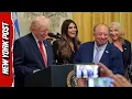 Trump Reveals His Shocking Name for Newsom Ex Who Was Engaged to His Son