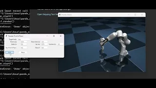 MuJoCo Franka Panda - Pick Place Demo with Cartesian Control Python GUI